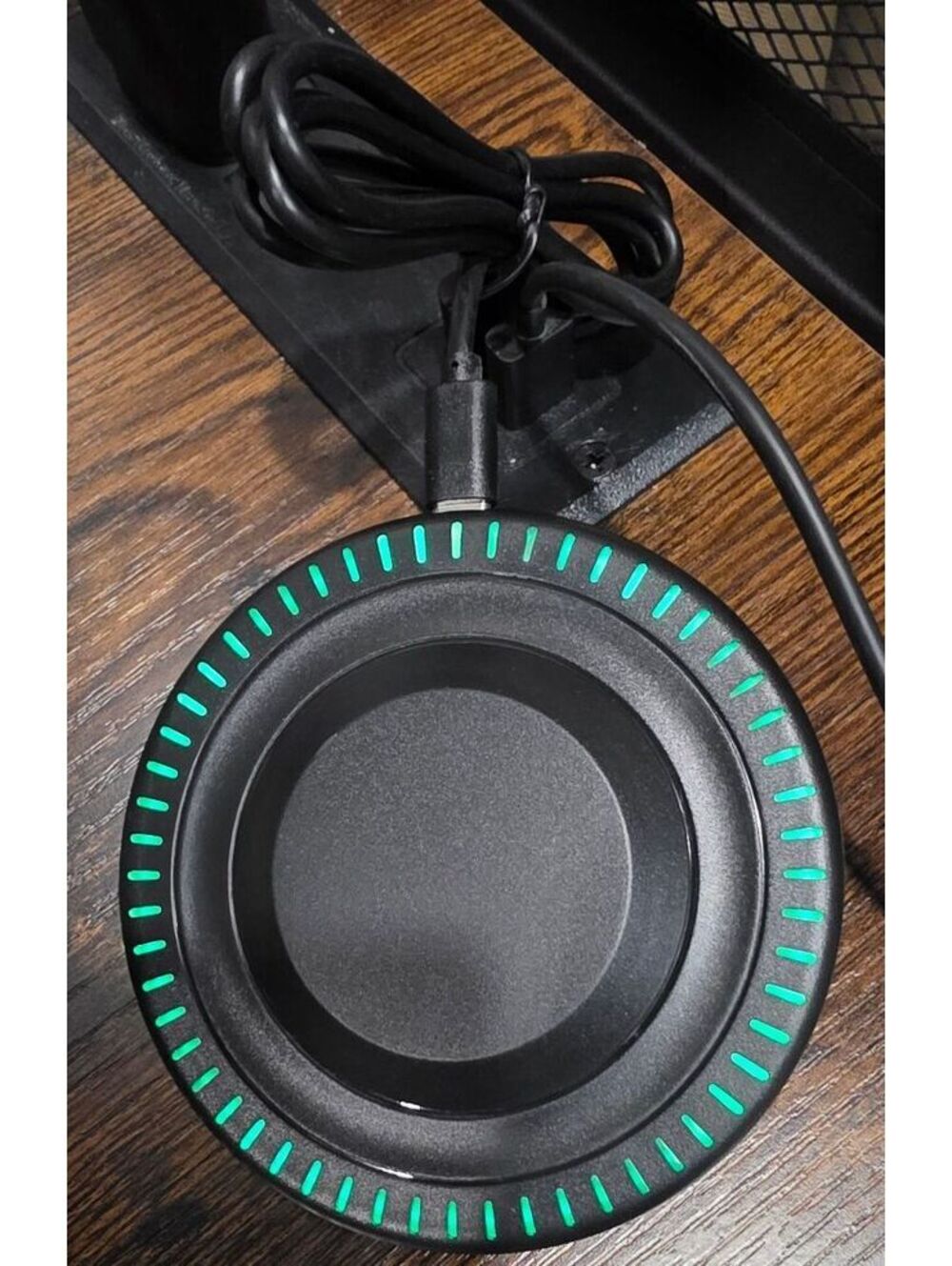 New RGB LED Wireless Charging Pad with USB-C Cable – Fast Charging